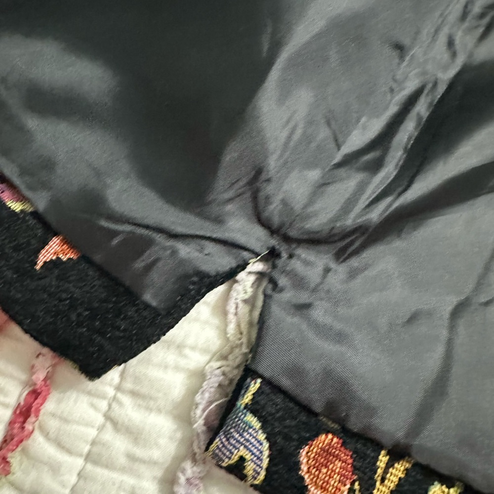 Stunning! White Stag Multicolor Floral Jacket with Leopard Trim Size L (12/14) - Picture 7 of 7